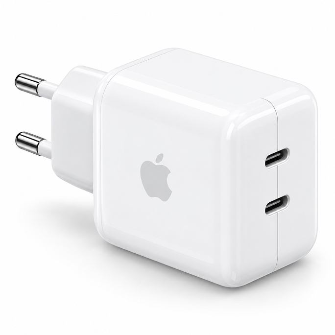 Apple 35W Dual USB-C Port Power Adapter - White, Image 4