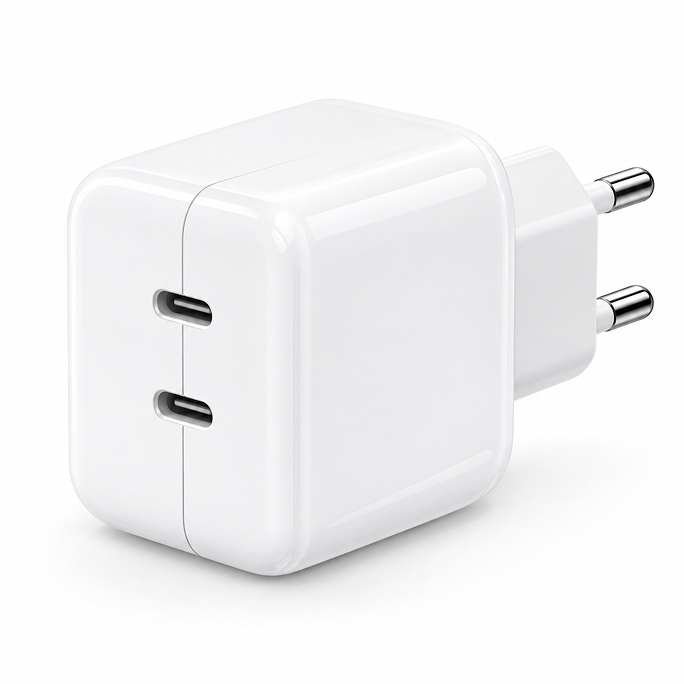 Apple 35W Dual USB-C Port Power Adapter - White, Image 3