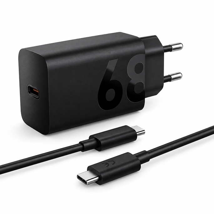 Lenovo 68W USB-C Adapter with Cable - Black, Image 5