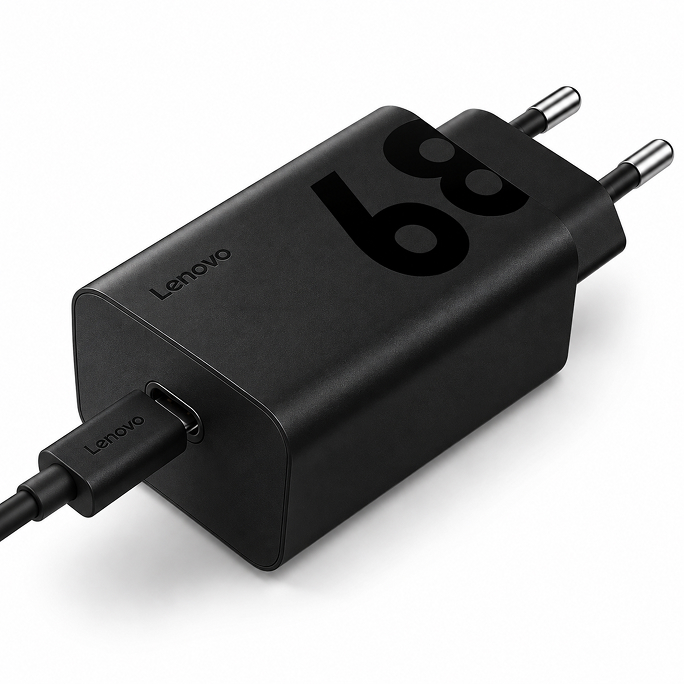 Lenovo 68W USB-C Adapter with Cable - Black, Image 3