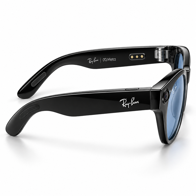 Ray-Ban Meta Skyler Gen1 AI Glasses - Black/Cerulean Blue Transitions, Image 4