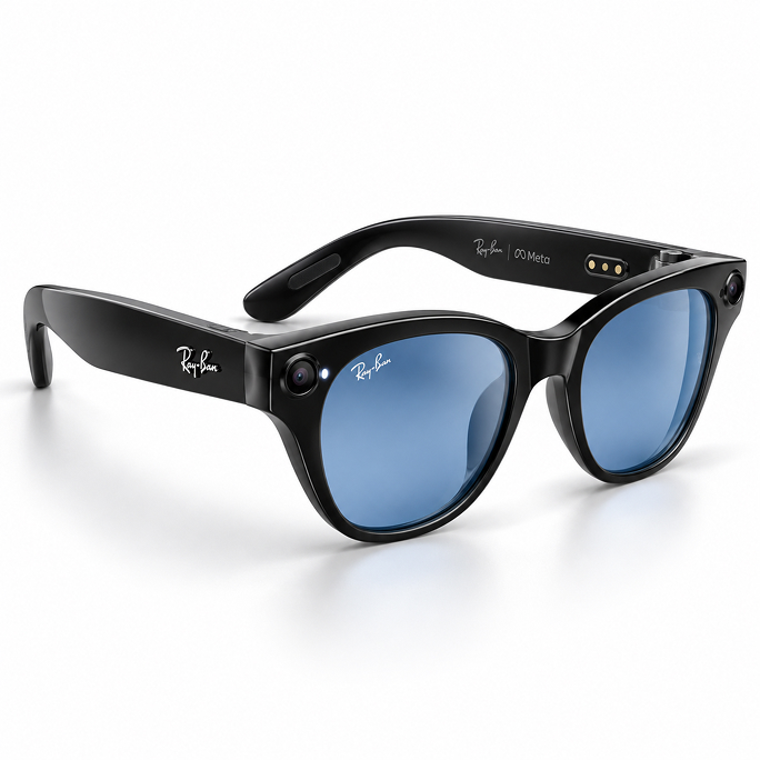 Ray-Ban Meta Skyler Gen1 AI Glasses - Black/Cerulean Blue Transitions, Image 3