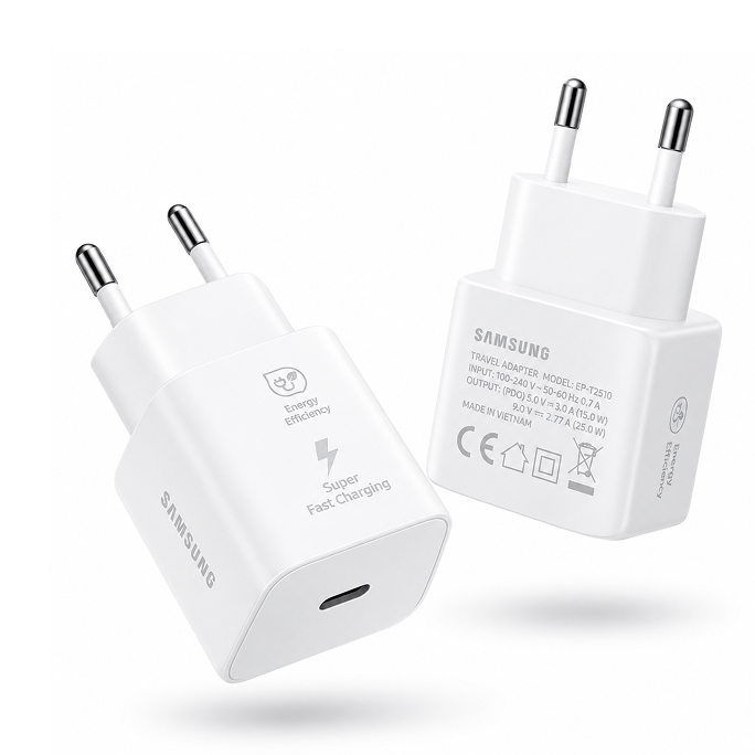 Samsung 25W USB-C Fast Adapter EP-T2510 - White, Image 2
