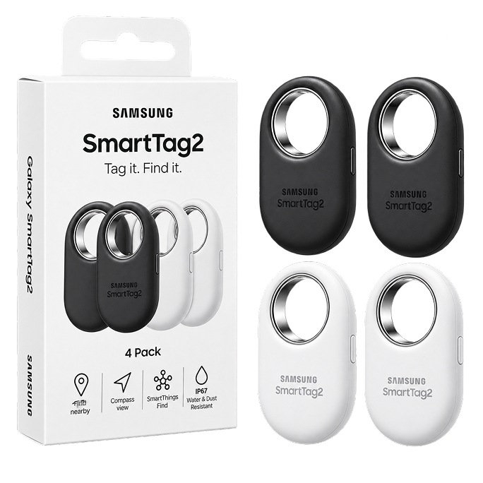 Samsung SmartTag 2 El-T5600 (4 Pack) - Black/White, Image 5