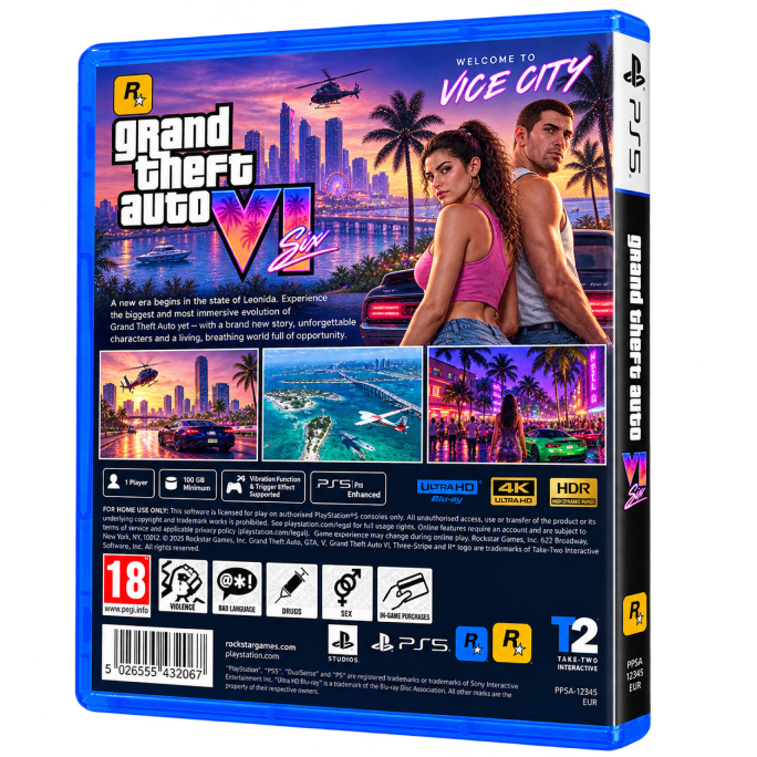 PS5 – GTA Grand Theft Auto VI Standard Edition – EU – PRE-ORDER, 77€, Afbeelding 4 PS5 – GTA Grand Theft Auto VI Standard Edition – EU – PRE-ORDER, Afbeelding 4