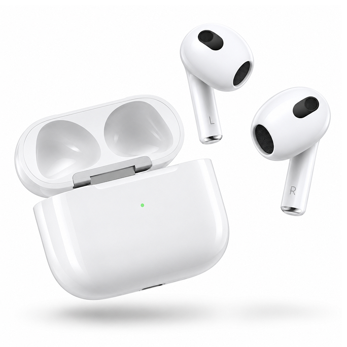Apple AirPods 3rd Gen. with MagSafe Charging Case - White, Image 2