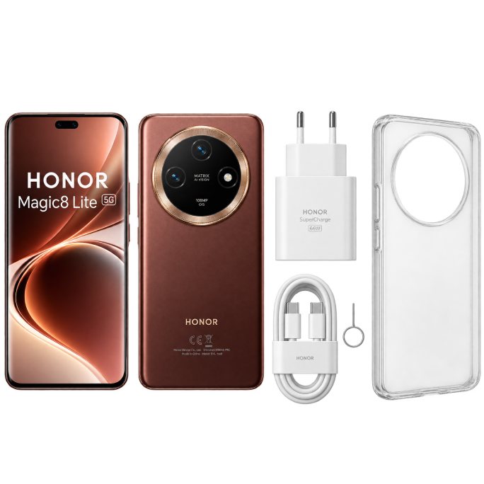 Honor Magic8 Lite 5G Dual Sim 8GB RAM 512GB - Reddish Brown, Image 5