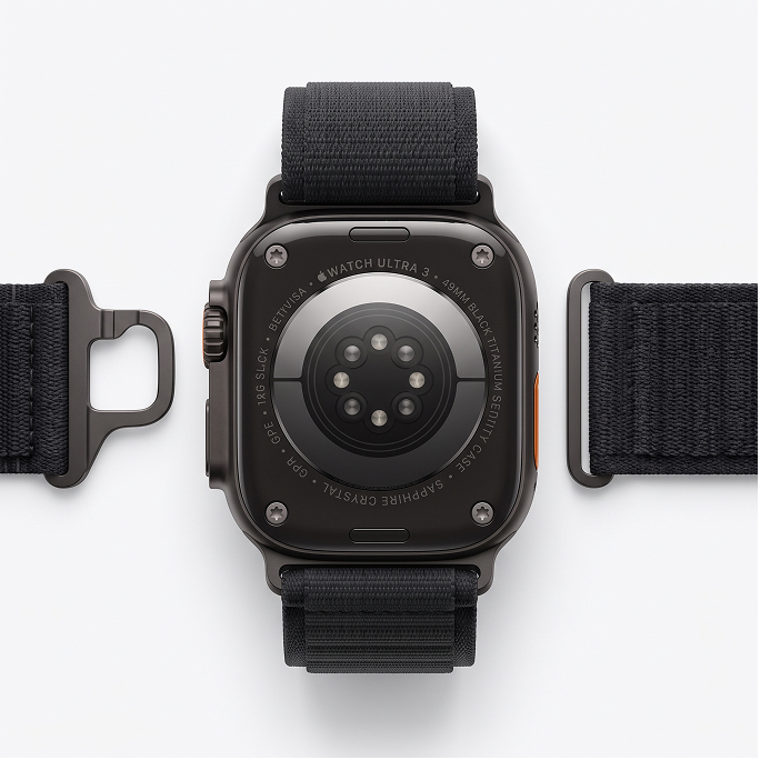 Watch Apple Watch Ultra 3 (2025) 5G 49mm Black Titanium Case with Alpine Loop S - Black, Image 4