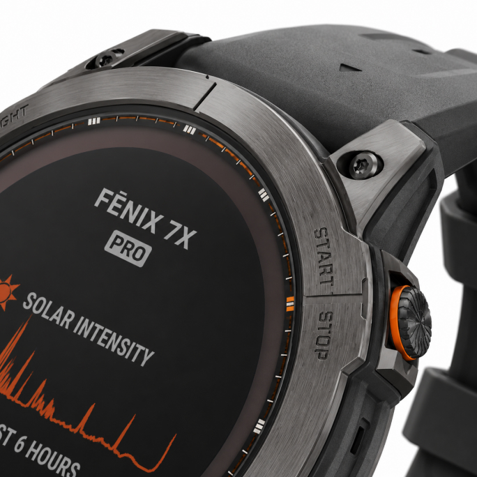 Watch Garmin Fenix 7X Pro Solar GPS 51mm Graphite Band - Slate Grey, Image 5