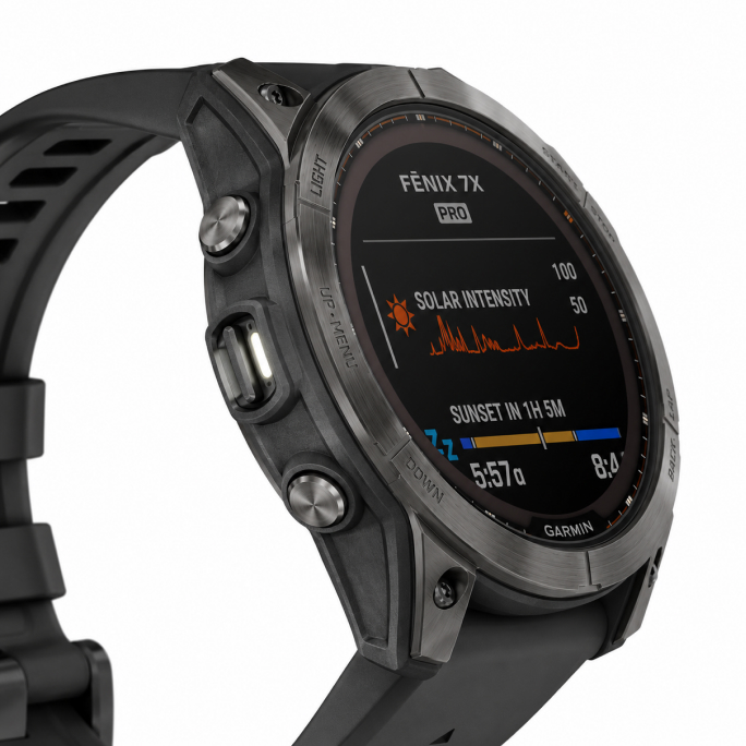 Watch Garmin Fenix 7X Pro Solar GPS 51mm Graphite Band - Slate Grey, Image 4