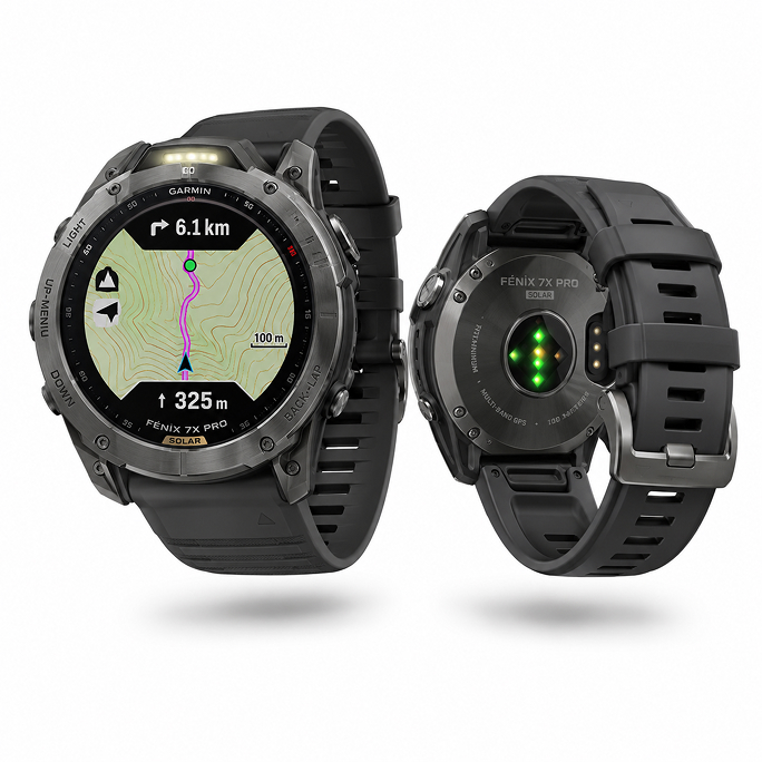 Watch Garmin Fenix 7X Pro Solar GPS 51mm Graphite Band - Slate Grey, Image 2