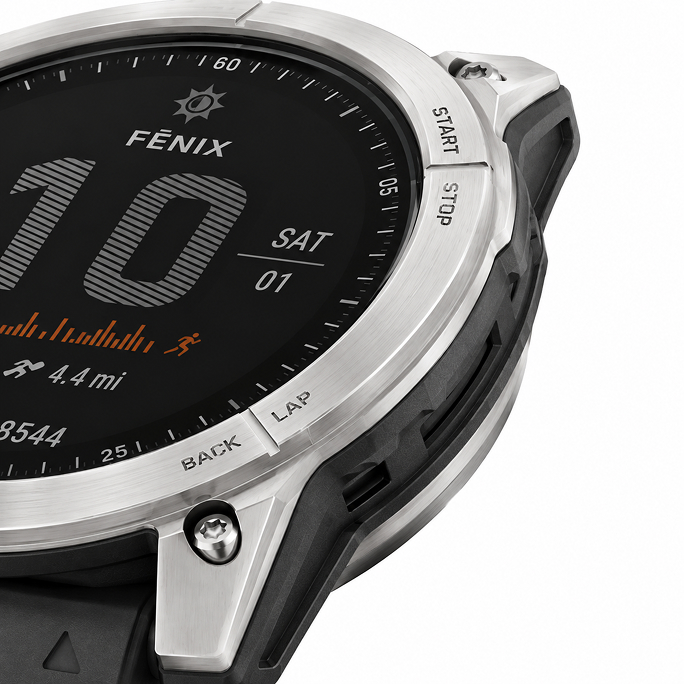 Watch Garmin Fenix E GPS 47mm Stainless Steel - Silver, Image 5
