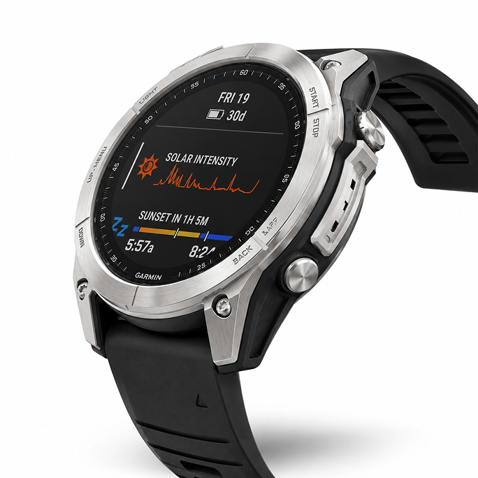 Watch Garmin Fenix E GPS 47mm Stainless Steel - Silver, Image 4