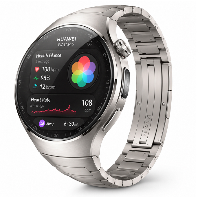 Watch Huawei Watch 5 46mm - Titanium Silver, 318€, Image 3 Watch Huawei Watch 5 46mm - Titanium Silver, Image 3