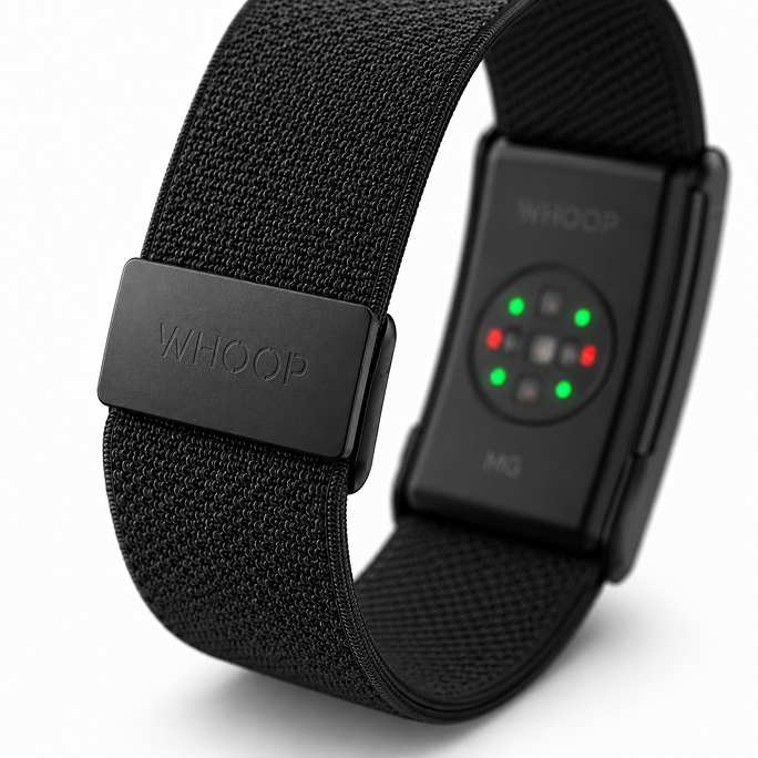 WHOOP MG Life 5.0, One Health and Fitness Tracker, 12 Month Membership, Jet Black, Afbeelding 5