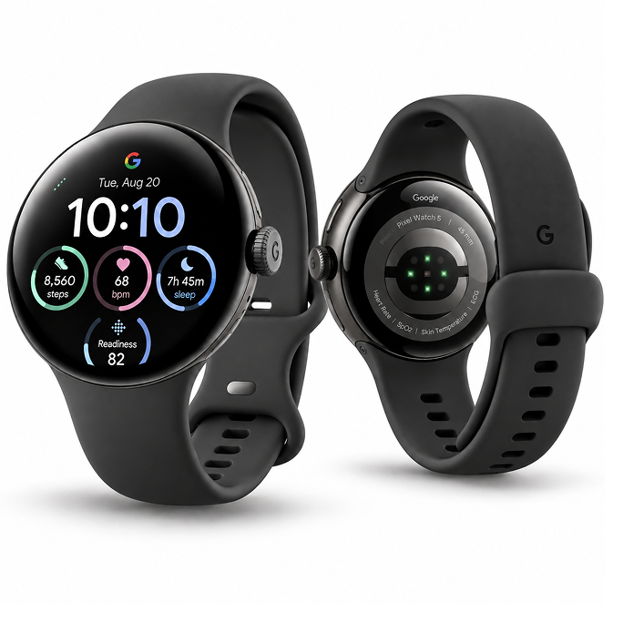 Watch Google Pixel Watch 5 45mm BT - Obsidian, Image 2