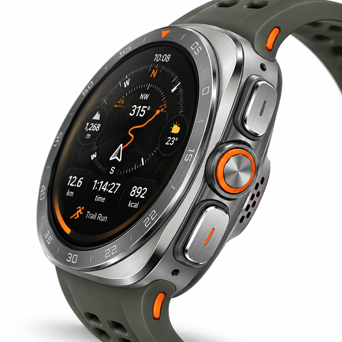 Watch Samsung Galaxy Watch Ultra 2 L715 (2026) 47mm LTE Region East- Titanium Silver, 491€, Image 4 Watch Samsung Galaxy Watch Ultra 2 L715 (2026) 47mm LTE Region East- Titanium Silver, Image 4