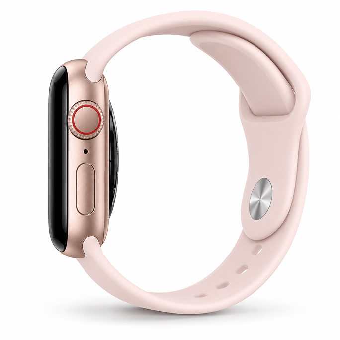 Watch Apple Watch Series 11 (2025) LTE 42mm Rose Gold Case with Light Blush Sport Band S/M - Rose Gold, Image 4
