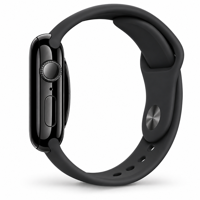 Watch Apple Watch Series 11 (2025) LTE 42mm Jet Black Aluminium Case with Sport Band S/M - Black, Image 4