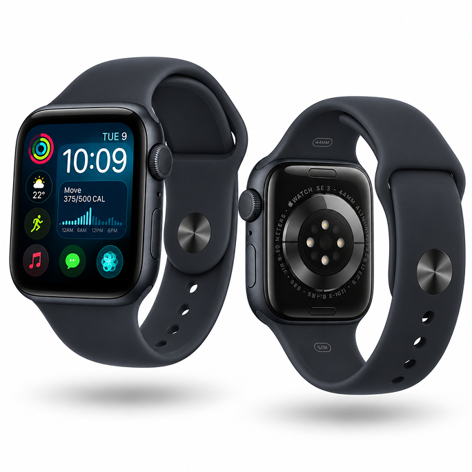 Watch Apple Watch SE 3 (2025) LTE 44mm Midnight Aluminium Case with Sport Band M/L - Midnight, 345€, Afbeelding 2 Watch Apple Watch SE 3 (2025) LTE 44mm Midnight Aluminium Case with Sport Band M/L - Midnight, Afbeelding 2
