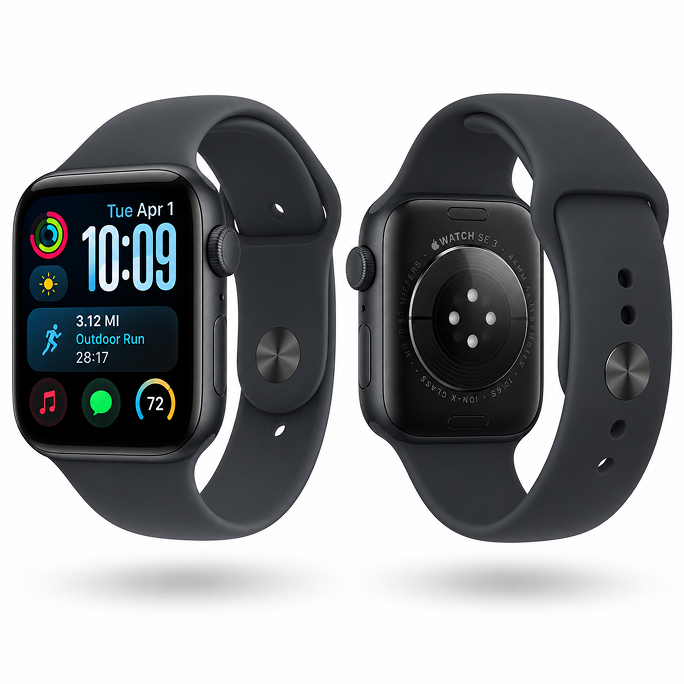 Watch Apple Watch SE 3 (2025) GPS 44mm Midnight Aluminium Case with Sport Band M/L - Midnight, 291€, Image 2 Watch Apple Watch SE 3 (2025) GPS 44mm Midnight Aluminium Case with Sport Band M/L - Midnight, Image 2