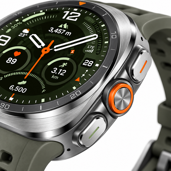Watch Samsung Galaxy Watch Ultra 2 L715 (2026) 47mm LTE Region West - Titanium Silver, 491€, Afbeelding 2 Watch Samsung Galaxy Watch Ultra 2 L715 (2026) 47mm LTE Region West - Titanium Silver, Afbeelding 2