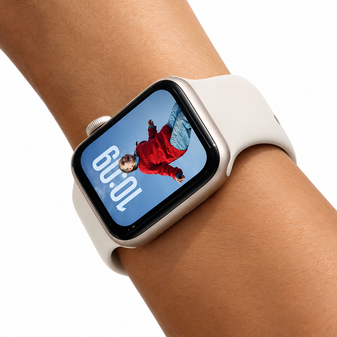 Watch Apple Watch SE 3 (2025) GPS 44mm Starlight Aluminium Case with Sport Band M/L - Starlight, 286€, Afbeelding 3 Watch Apple Watch SE 3 (2025) GPS 44mm Starlight Aluminium Case with Sport Band M/L - Starlight, Afbeelding 3