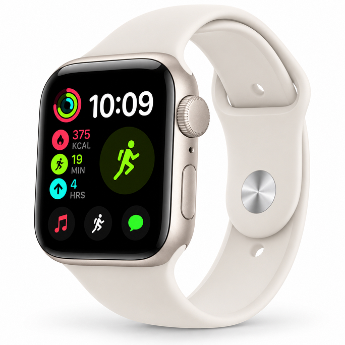 Watch Apple Watch SE 3 (2025) GPS 44mm Starlight Aluminium Case with Sport Band M/L - Starlight, 286€, Afbeelding 4 Watch Apple Watch SE 3 (2025) GPS 44mm Starlight Aluminium Case with Sport Band M/L - Starlight, Afbeelding 4