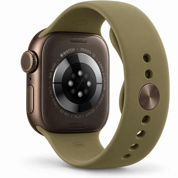 Watch Apple Watch Series 12 (2026) GPS 42mm Dark Bronze Aluminium Case with Olive Sport Band S/M - Dark Bronze, 473€, Afbeelding 4 Watch Apple Watch Series 12 (2026) GPS 42mm Dark Bronze Aluminium Case with Olive Sport Band S/M - Dark Bronze, Afbeelding 4