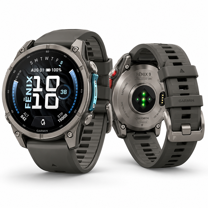 Watch Garmin Fenix 9 Amoled GPS 43mm - SlateGrey/Titan, Afbeelding 5
