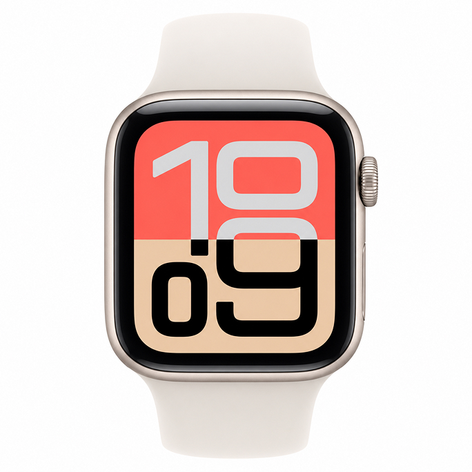 Watch Apple Watch SE 3 (2025) GPS 44mm Starlight Aluminium Case with Sport Band M/L - Starlight, 286€, Afbeelding 1 Watch Apple Watch SE 3 (2025) GPS 44mm Starlight Aluminium Case with Sport Band M/L - Starlight, Afbeelding 1