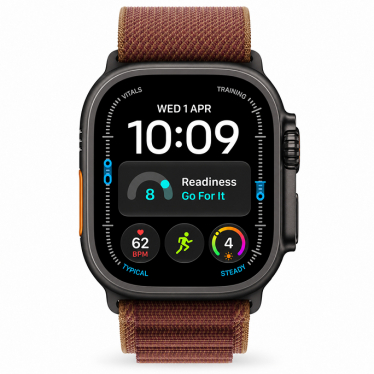 Watch Apple Watch Ultra 4 (2026) 5G 49mm  Black Titanium Case with Burgundy Alpine Loop M - Black