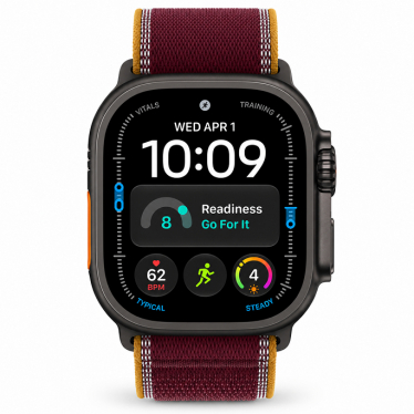 Watch Apple Watch Ultra 4 (2026) 5G 49mm Black Titanium Case with Burgundy Trail Loop S/M - Burgundy