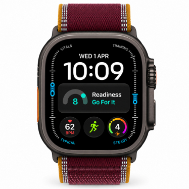 Watch Apple Watch Ultra 4 (2026) 5G 49mm Black Titanium Case with Trail Loop Burgundy - Titanium Black