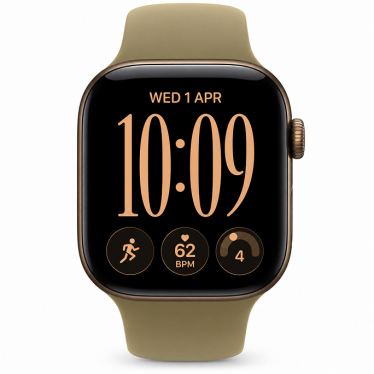 Watch Apple Watch Series 12 (2026) GPS 42mm Dark Bronze Aluminium Case with Olive Sport Band S/M - Dark Bronze