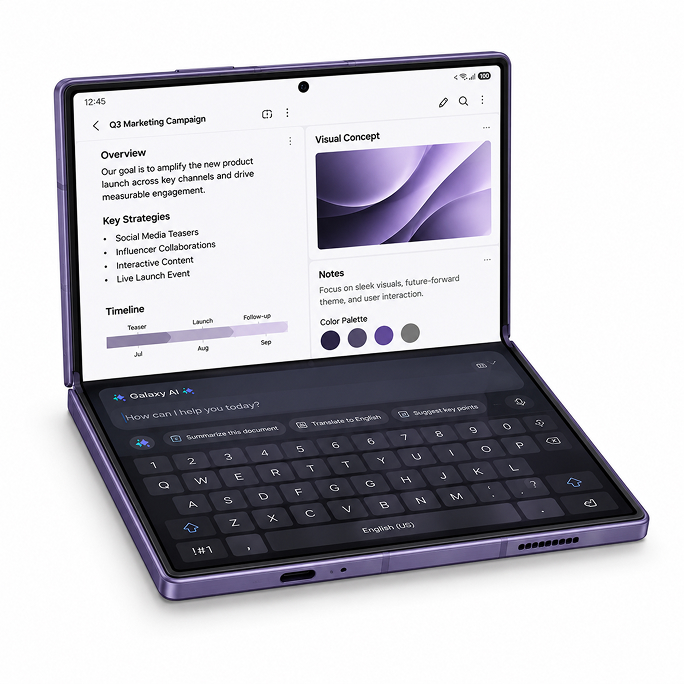 Samsung Galaxy Z Fold8 Ultra F976B 5G 12GB RAM 256GB - Violet, 1.583€, Image 4 Samsung Galaxy Z Fold8 Ultra F976B 5G 12GB RAM 256GB - Violet, Image 4