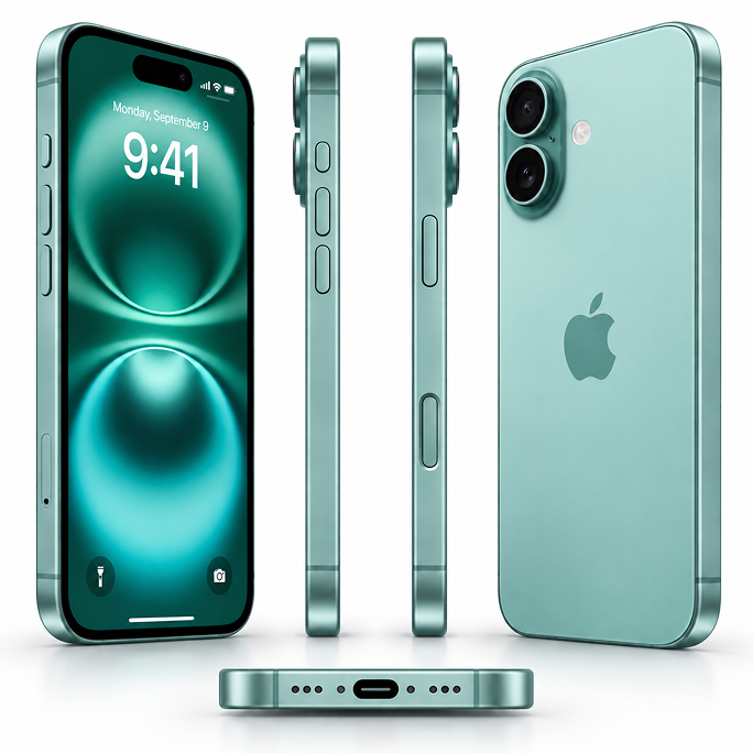 Apple iPhone 16 128GB - Teal, Image 4