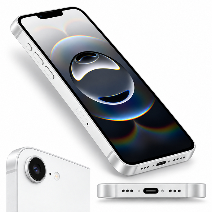 Apple iPhone 16e 128GB - White, Image 4
