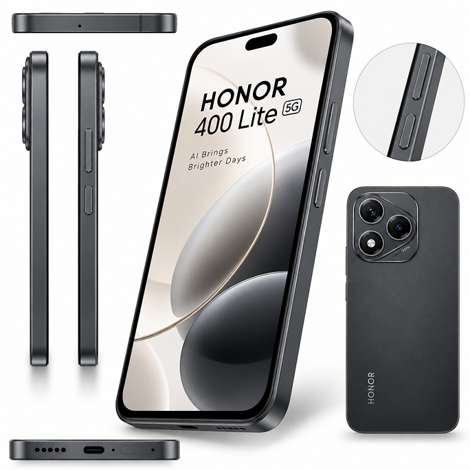 Honor 400 Lite 5G Dual Sim 8GB RAM 256GB - Black, Image 4
