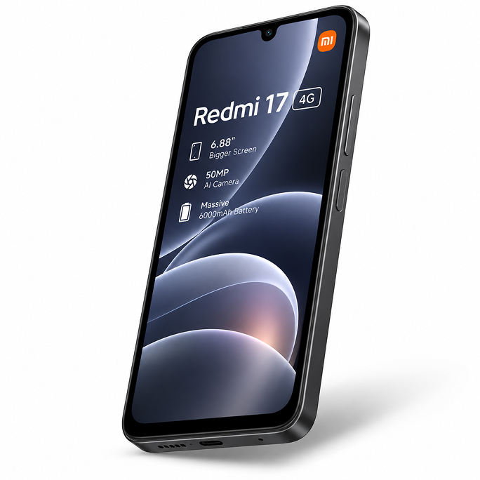 Xiaomi Redmi 17 4G Dual Sim 4GB RAM 256GB - Black, Afbeelding 3