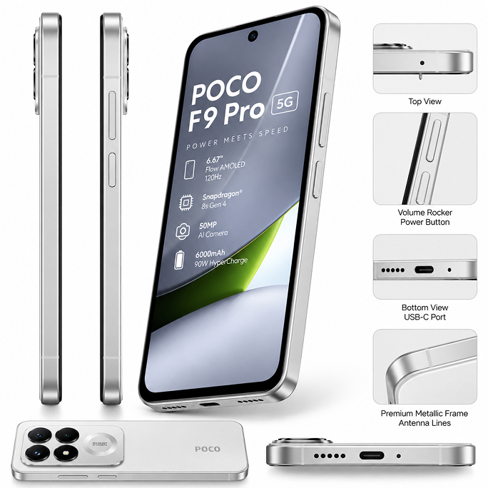 Xiaomi Poco F9 Pro 5G Dual Sim 12GB RAM 256GB - White, Image 4