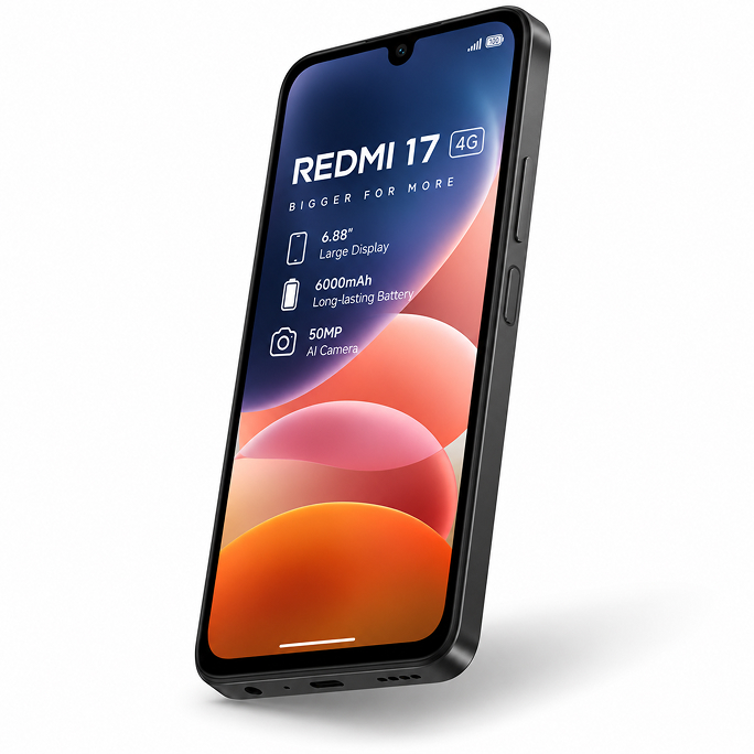 Xiaomi Redmi 17 4G Dual Sim 6GB RAM 128GB - Black, Afbeelding 3
