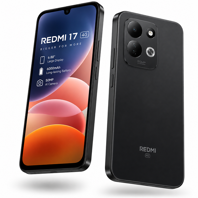 Xiaomi Redmi 17 4G Dual Sim 6GB RAM 128GB - Black, Afbeelding 2