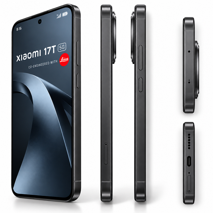 Xiaomi 17T 5G Dual Sim 12GB RAM 512GB - Black, Afbeelding 4