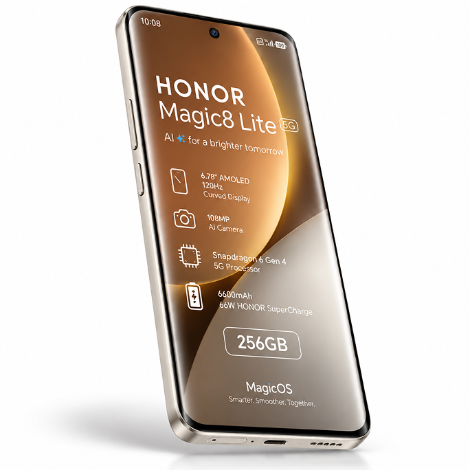 Honor Magic8 Pro 5G Dual Sim 16GB RAM 1TB - Gold, Image 3