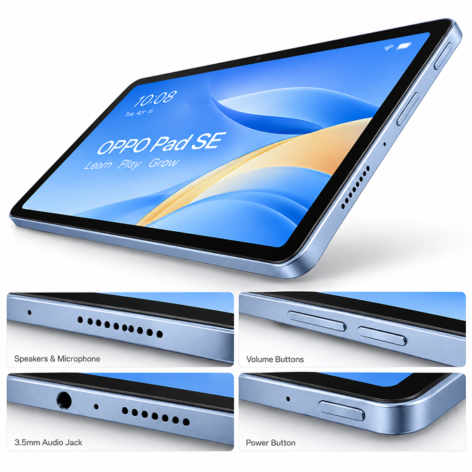 Oppo Pad SE 11.0 4GB RAM 128GB WiFi - Blue, Afbeelding 4