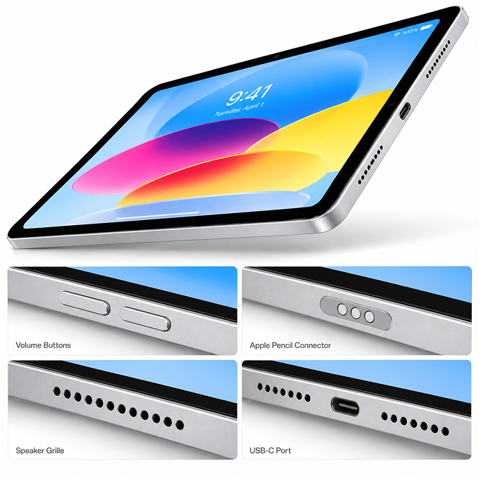 Tablet Apple iPad 10.9 11.Gen (2025) 128GB WiFi - Silver, Image 4