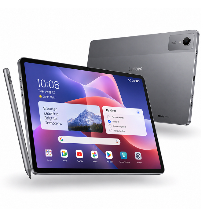 Tablet Lenovo Idea Tab Plus WiFi 12.1 2.5K 8GB RAM 256GB with Pen - Grey, Image 2