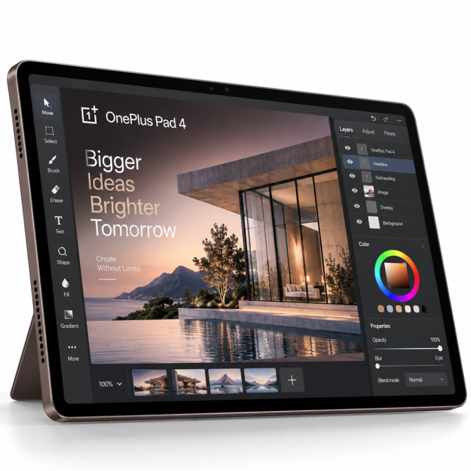 Tablet OnePlus Pad 4 13.2 12GB RAM 512GB WiFi - Brown, 709€, Image 3 Tablet OnePlus Pad 4 13.2 12GB RAM 512GB WiFi - Brown, Image 3