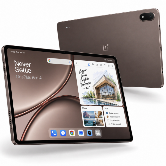 Tablet OnePlus Pad 4 13.2 12GB RAM 512GB WiFi - Brown, 709€, Image 2 Tablet OnePlus Pad 4 13.2 12GB RAM 512GB WiFi - Brown, Image 2